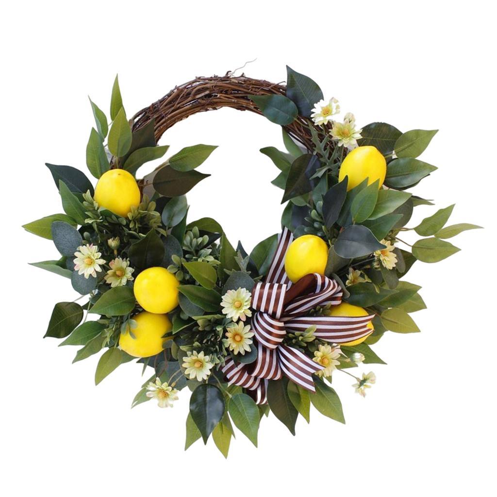 Artificial Floral Wreath   Front Door Garland Decoration Ornament