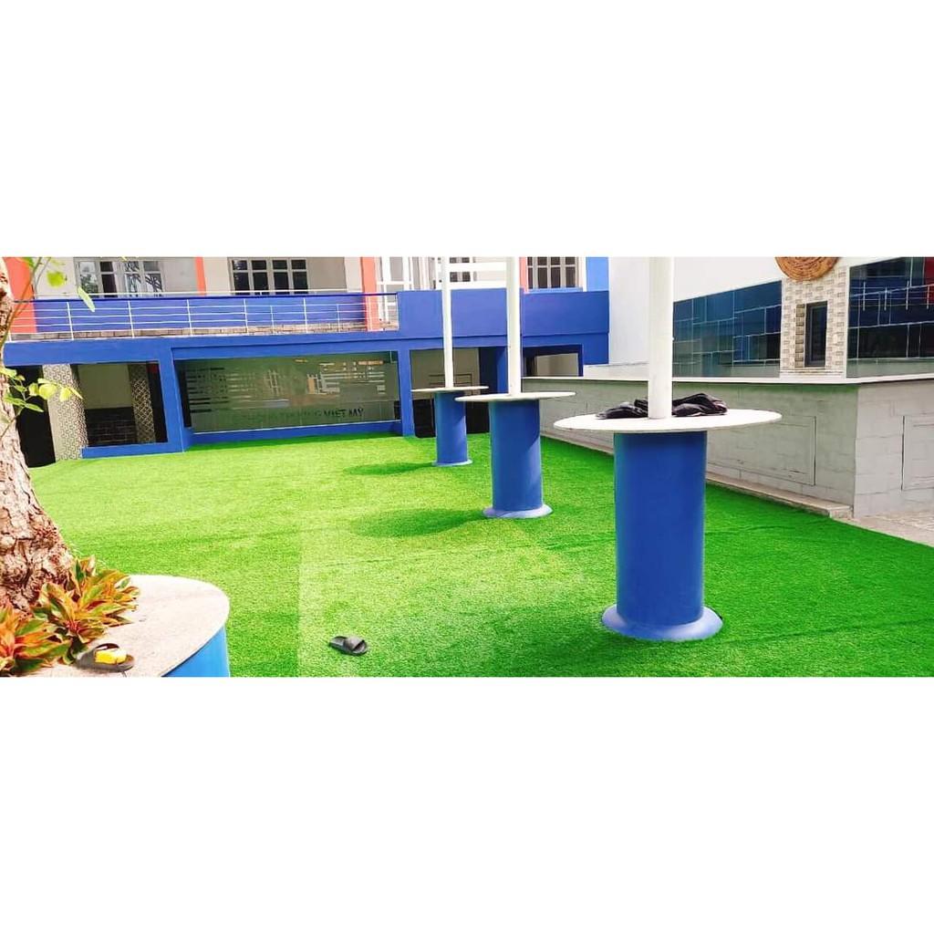 Thảm cỏ nhân tạo sân vườn 1,5cm xanh non loại thường combo 10m2 rộng 2m x5m =10m giá rẻ