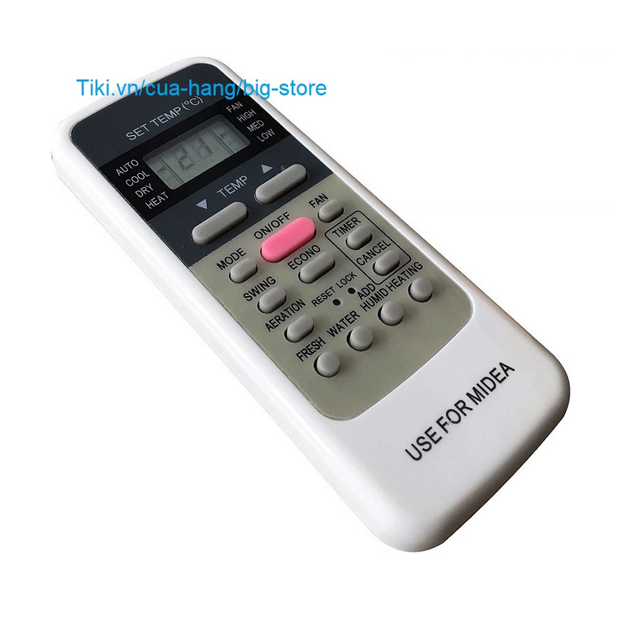 Remote Dành Cho Máy Lạnh Midea Điều Khiển Điều Hòa Inverter MSAF-10CRDN8 Kèm Pin