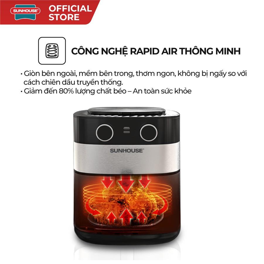 Nồi Chiên Không Dầu SUNHOUSE SHD4026 6L - Hàng chính hãng