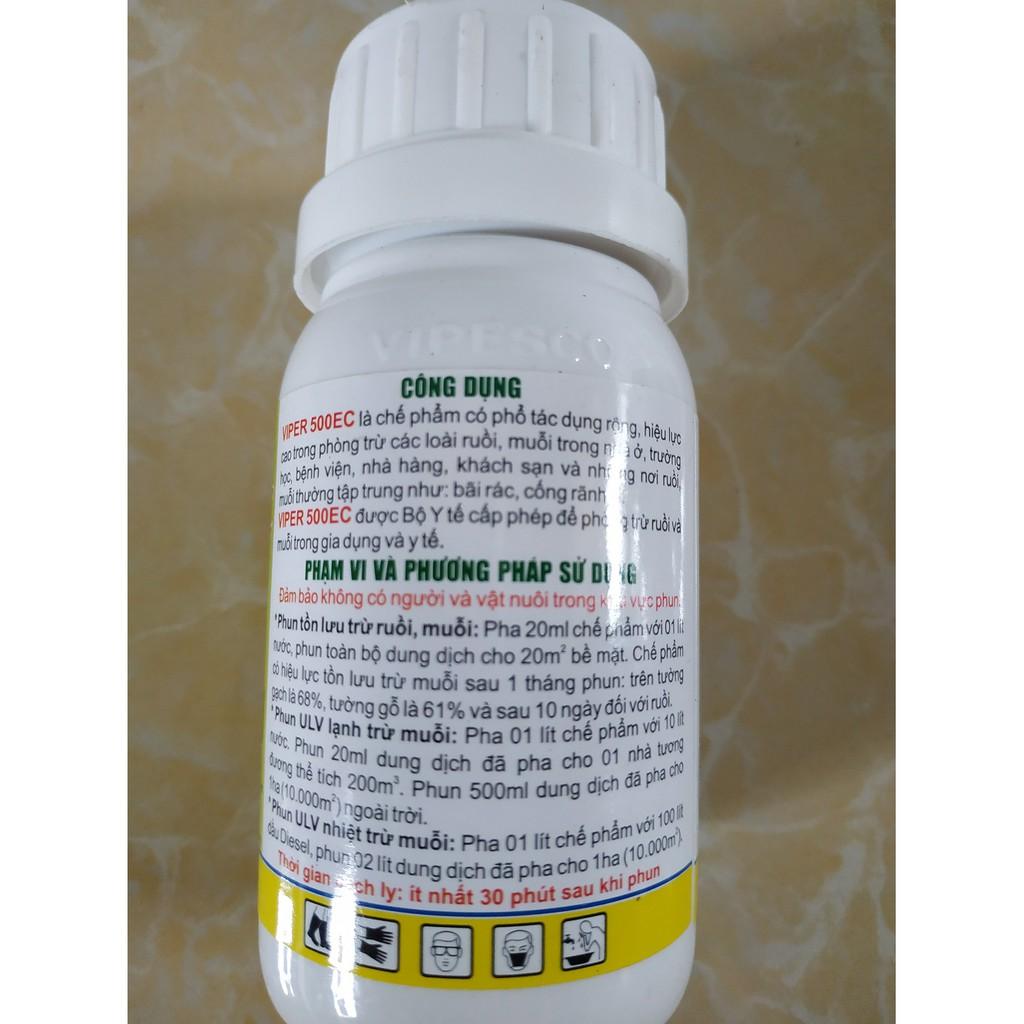 Chế phẩm trừ côn trùng , muỗi và ruồi VIPER 500EC - CHAI 100ML