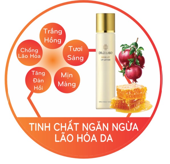 Tinh Chất Ngăn Ngừa Lão Hoá Chiết Xuất Mật Ong Dr.Ci:Labo Enrich Lift Up Lotion  (Chai 150mL)