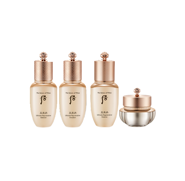 Bộ Dưỡng Trắng Da, Ngăn Ngừa Lão Hoá The History of Whoo Cheonyuldan Ultimate Regenerating 4pcs Gift Set