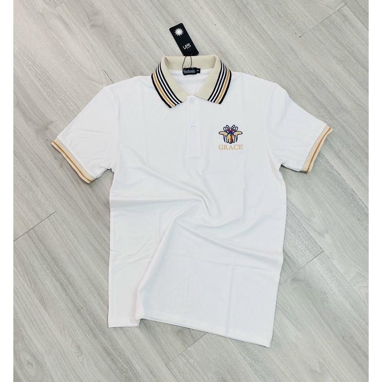 Áo Thun Nam cổ trụ, 100% cotton. chất mát, nhẵn mịn.