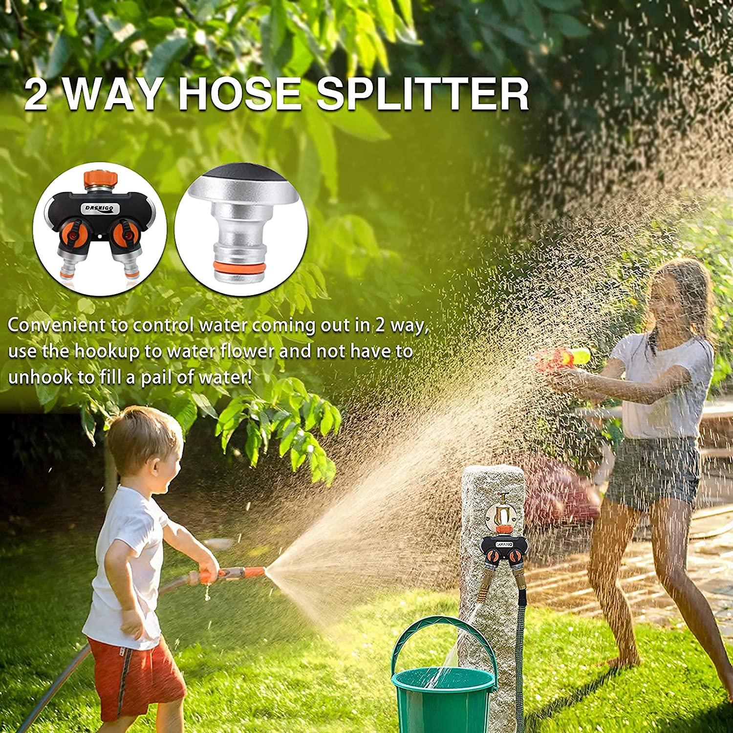 Bộ chia vòi vườn 2 chiều Đầu nối vòi 3/4 '' Y Valve Tap Splitter