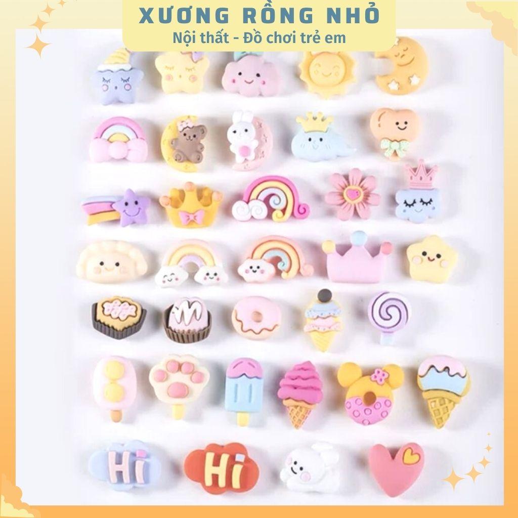 Sticker 3d nổi DIY - Charm 3d slime dễ thương trang trí dán ốp điện thoại, bình nước, tủ lạnh, đồ dùng học tập