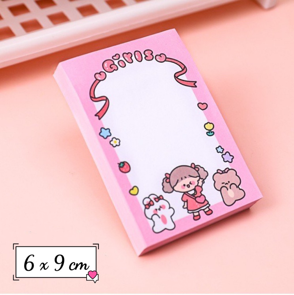 Giấy nhớ note ghi chú kế hoạch 80 tờ cute dễ thương làm đồ dùng học tập, quà tặng nhỏ xinh ý nghĩa