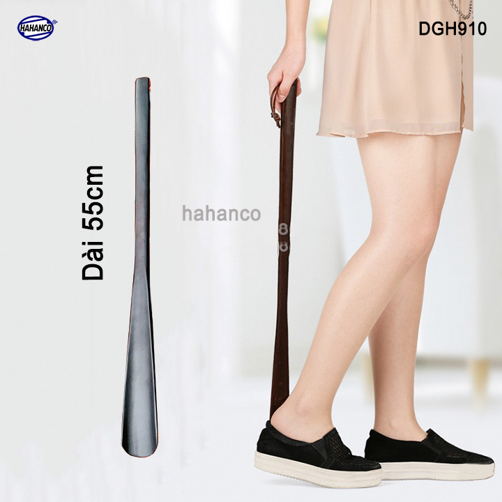 Đón gót giày dài 70cm gỗ Chiu Liu nguyên khối sơn mài VIP - DGH911 - Đón giày mọi tư thế cho Nam &amp; Nữ