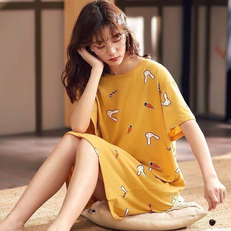 Váy ngủ mùa hè dáng dài cho nữ.Đầm ngủ dáng dài phong cách Hàn Quốc cho nữ ! *
