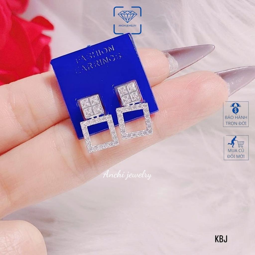 Bông tai nữ bạc đeo được nhiều kiểu cute cá tính, Anchi jewelry