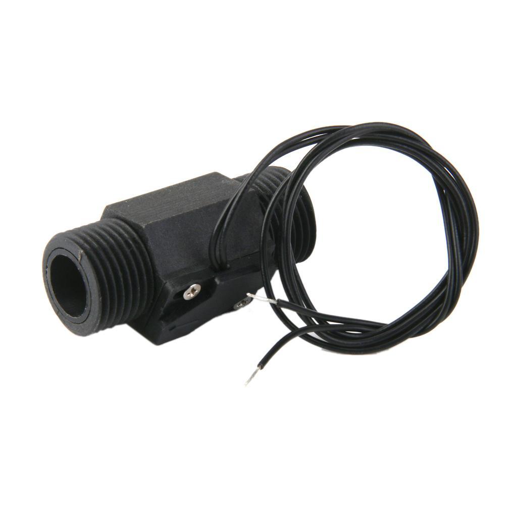 G1/2 Flow Switch Water Heater Flowmeter Counter Flow Switch Valve DC 5V-24V