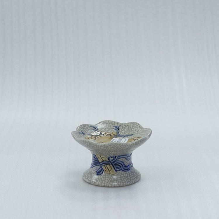 Bộ đồ thờ Thổ Công số 7 gồm 3 bát men Rạn Đắp Nổi họa tiết RỒNG & SEN