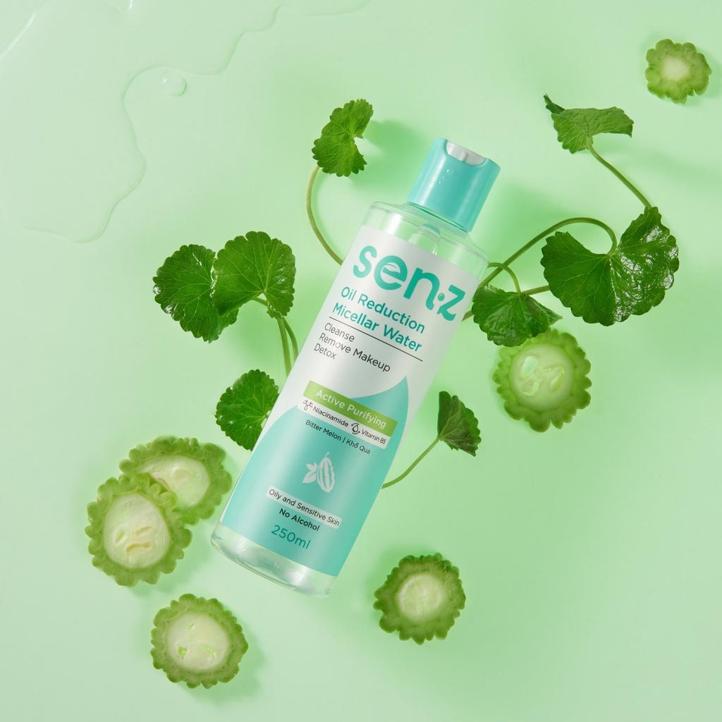 Nước Tẩy Trang Micellar Water Khổ Qua Dành Cho Da Dầu Mụn SenZ Oil Reduction