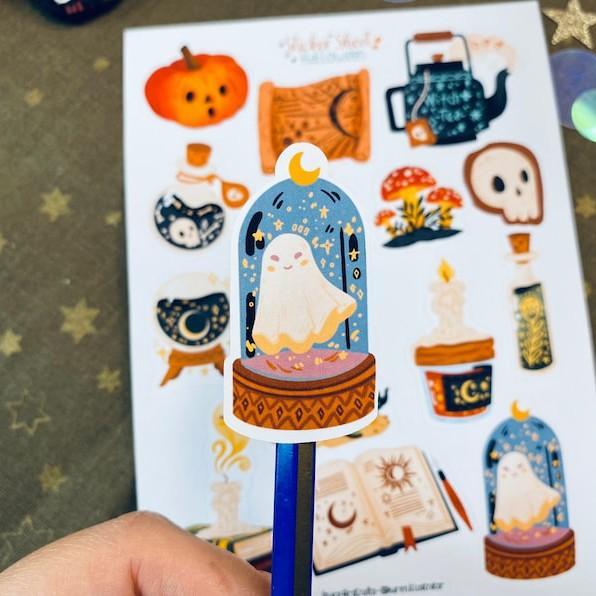 Sticker sheet hallowen- chuyên dán, trang trí sổ nhật kí, sổ tay | Bullet journal sticker - unim054