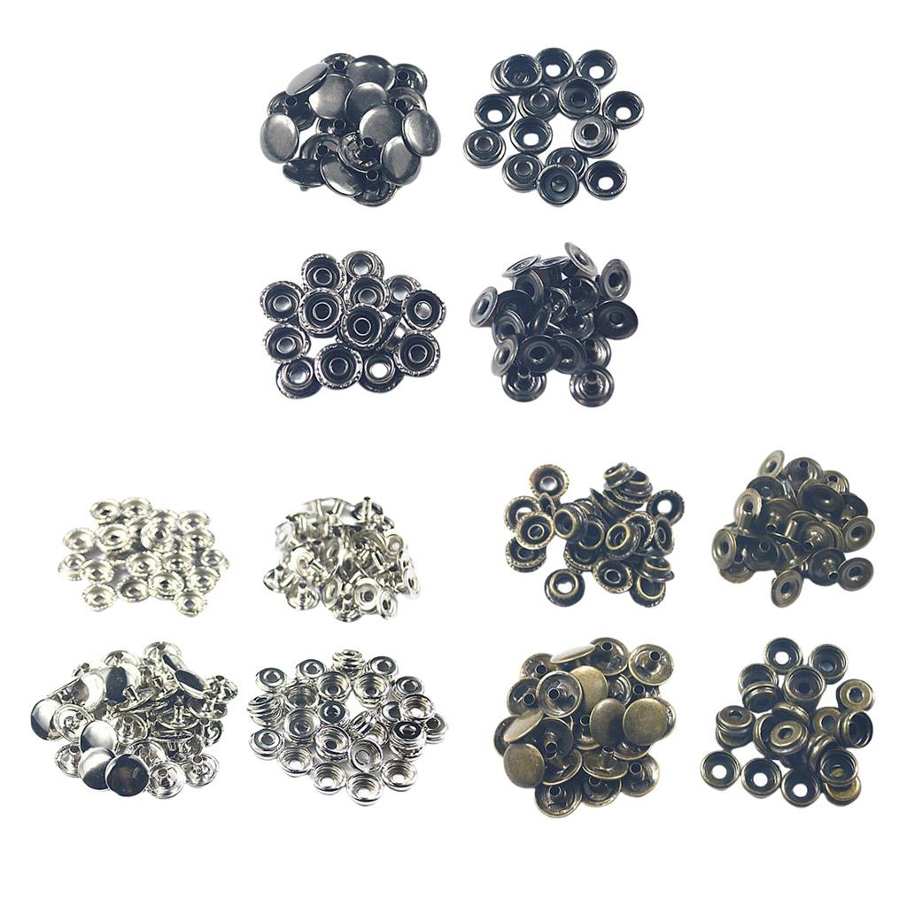 Chốt Khóa 50x Bấm Nút Stud Cho áo Khoác Da Quần Jean Túi Xách