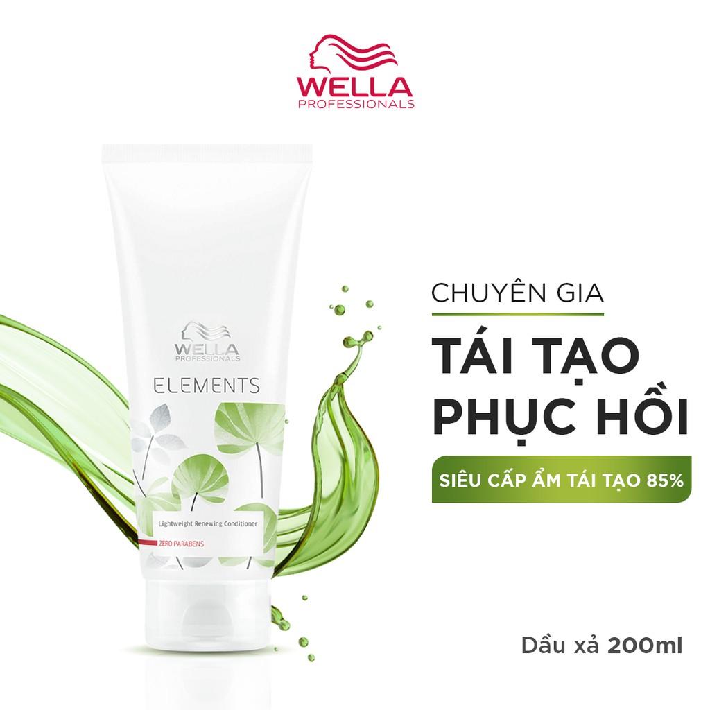 Dầu Xả Wella Elements Phục Hồi Độ Ẩm, Bảo Vệ Và Nuôi Dưỡng Sợi Tóc Cao Cấp Lightweight Renewing Conditioner