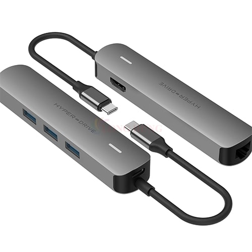 Cổng chuyển đổi HyperDrive 6-in-1 USB-C Hub HD233B - Hàng chính hãng