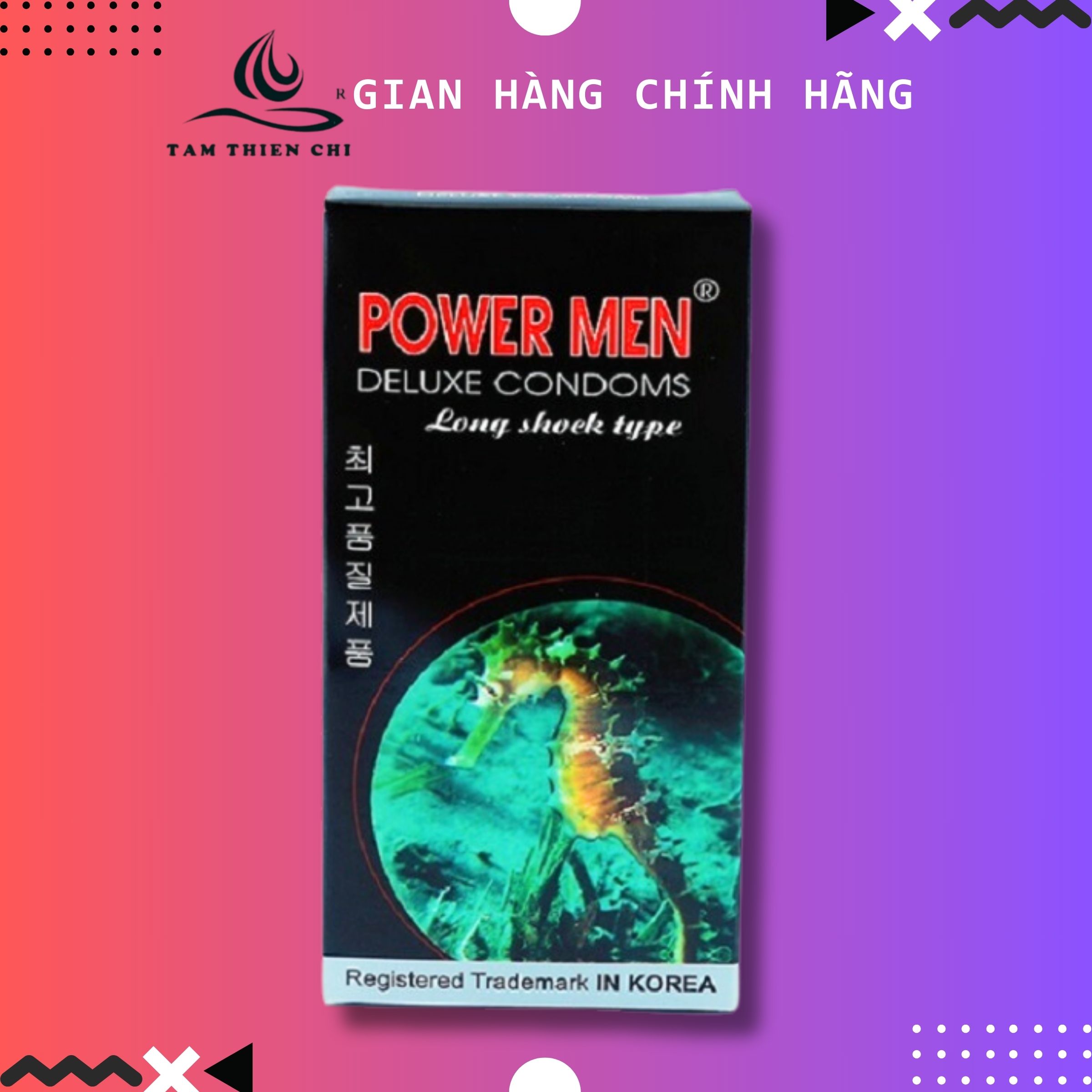 Bao Cao Su Powermen Cá Ngựa (Hộp 12 Cái)