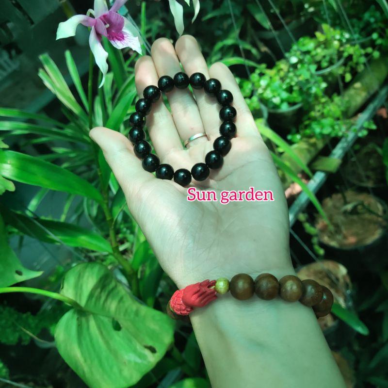 Vòng tay gỗ dâu tằm cho người lớn hạt 10mm Unisex