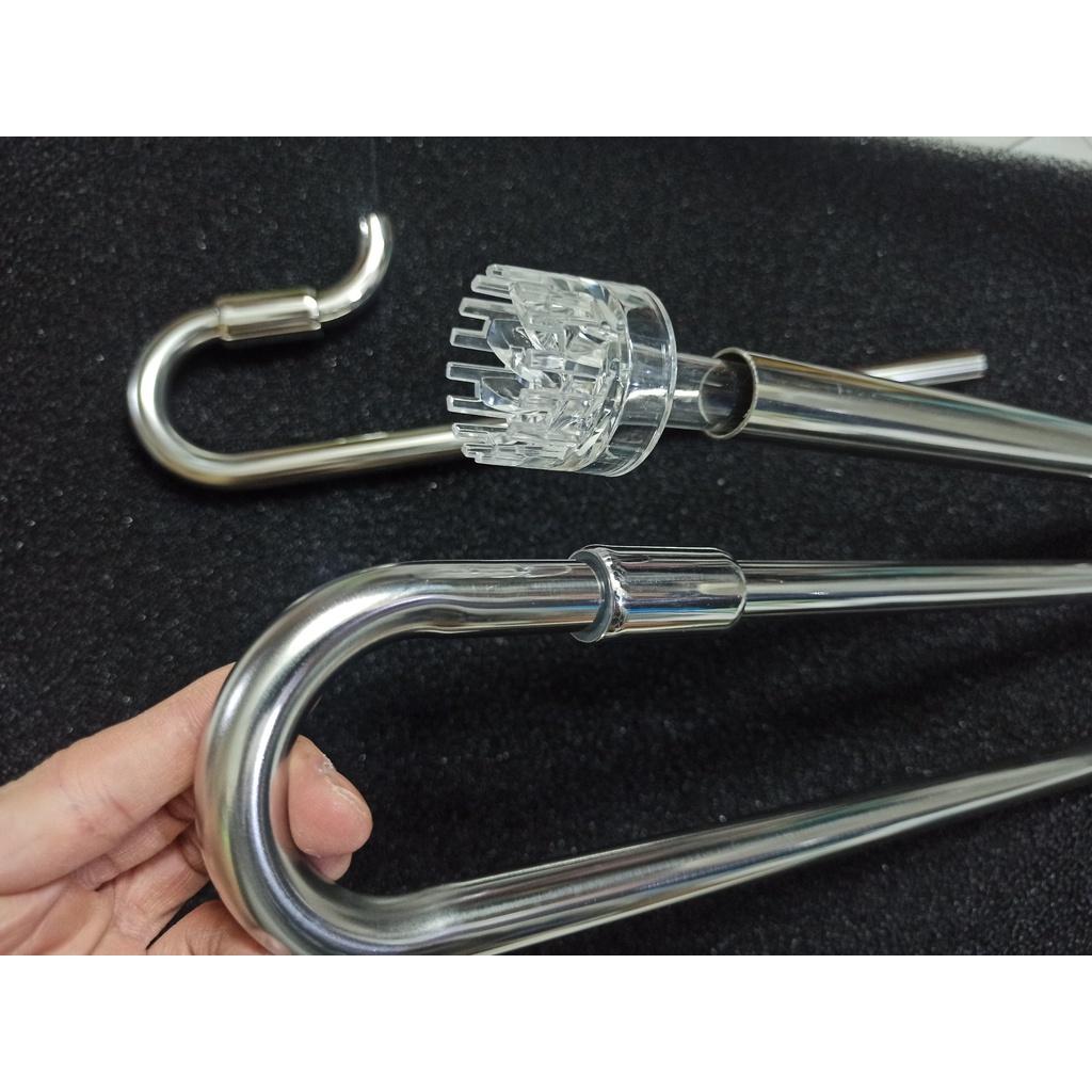 In out inox phi 16 dài cho bể sâu lọc váng "XOAY - in out inox có lọc váng - phụ kiện thủy sinh - shopleo