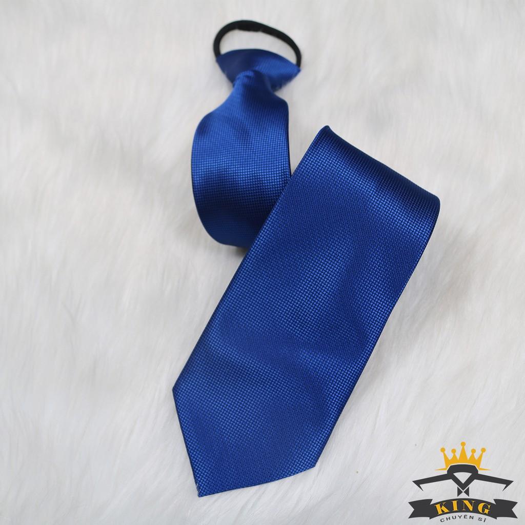 Cà vạt 8cm, Caravat bản to KING Cavat nam cao cấp vải silk lụa 100%, 3 lớp công sở
