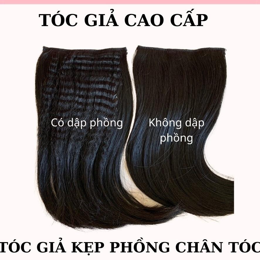 KẸP TÓC GIẢ PHÍM PHỒNG LÀM DÀY TÓC TỰ NHIÊN DỄ SỬ DỤNG HÌNH THẬT