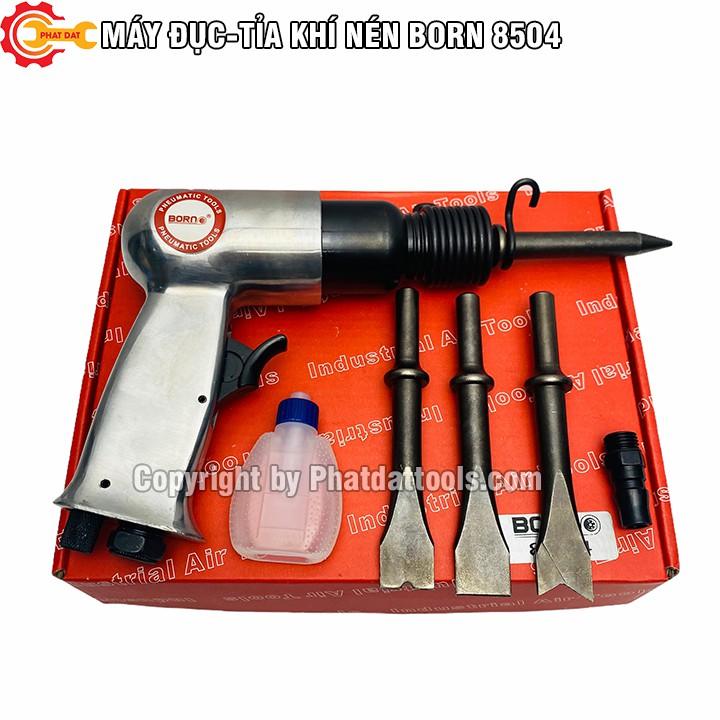 Máy Đục Tỉa Đa Năng Dùng Hơi BORN-8504-Kèm 4 Mũi Đục-Made In Taiwan