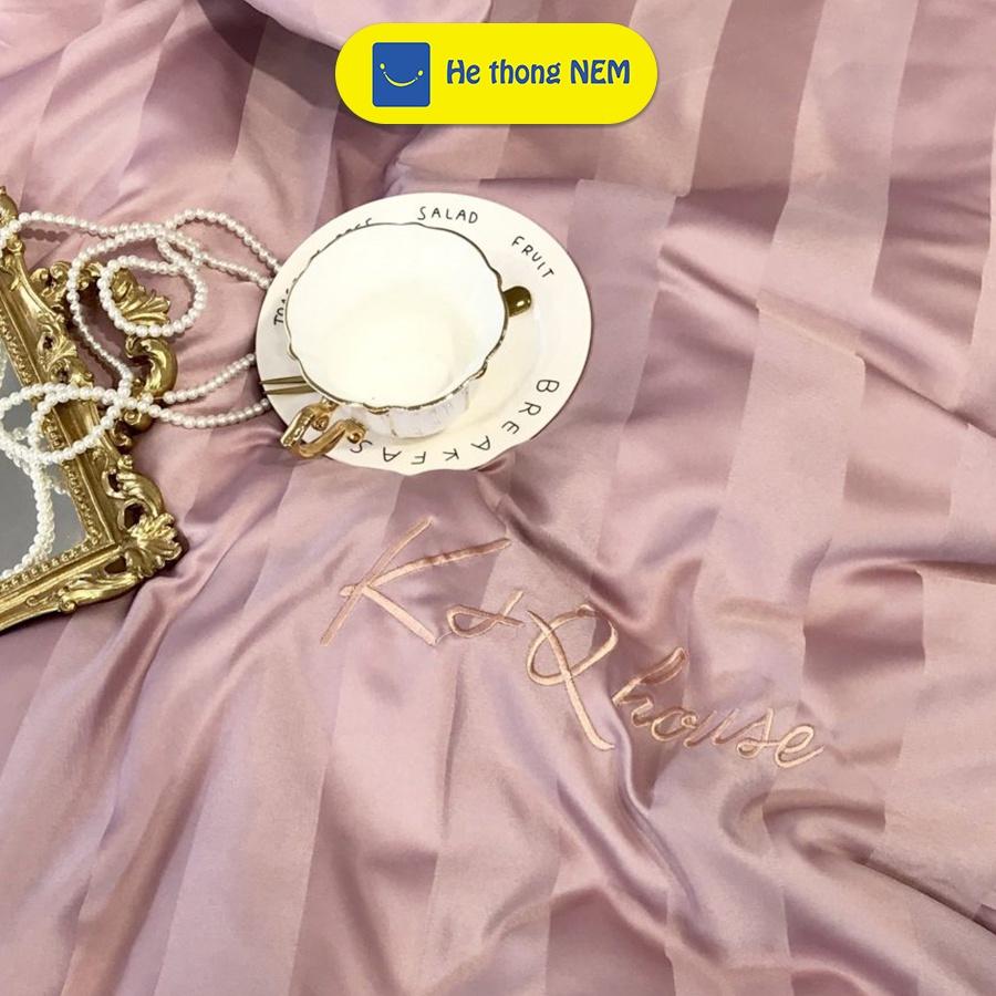 Bộ Chăn Ga Gối 5 Món Lụa Hàn SERENA Drap Trải Giường Set Chăn Ga Gối - Hệ Thống Nệm