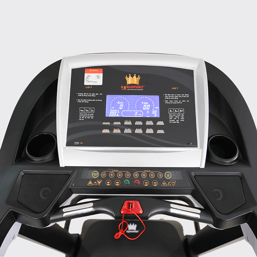 Máy chạy bộ tại nhà Kingsport Luxury KS-2036 có chức nâng dốc tự động, kèm theo đai massage và thanh gập bụng