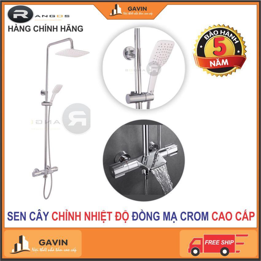 BỘ SEN CÂY NHIỆT ĐỘ HÀNG CAO CẤP RANGOS RG-317 - sen tắm đứng - sen cây nhiệt độ
