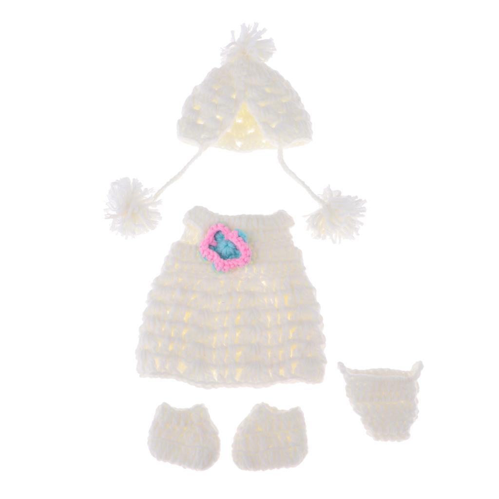 Adorable Reborn Doll Knitted Dress for 30cm Baby Doll Accessories
