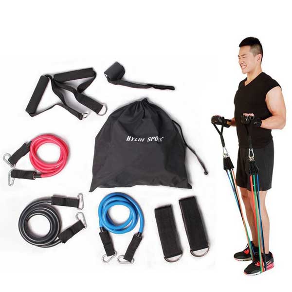 Bộ 5 Dây Ngũ Sắc Kháng Lực Đa Năng Tập Full Body - Dụng Cụ Tập Gym Tại Nhà Tiện Lợi