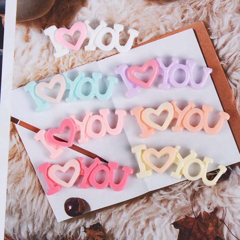 Charm siêu dễ thương hình chữ I LOVE YOU cho các bạn trang trí tiểu cảnh, terrarium, móc khóa, DIY