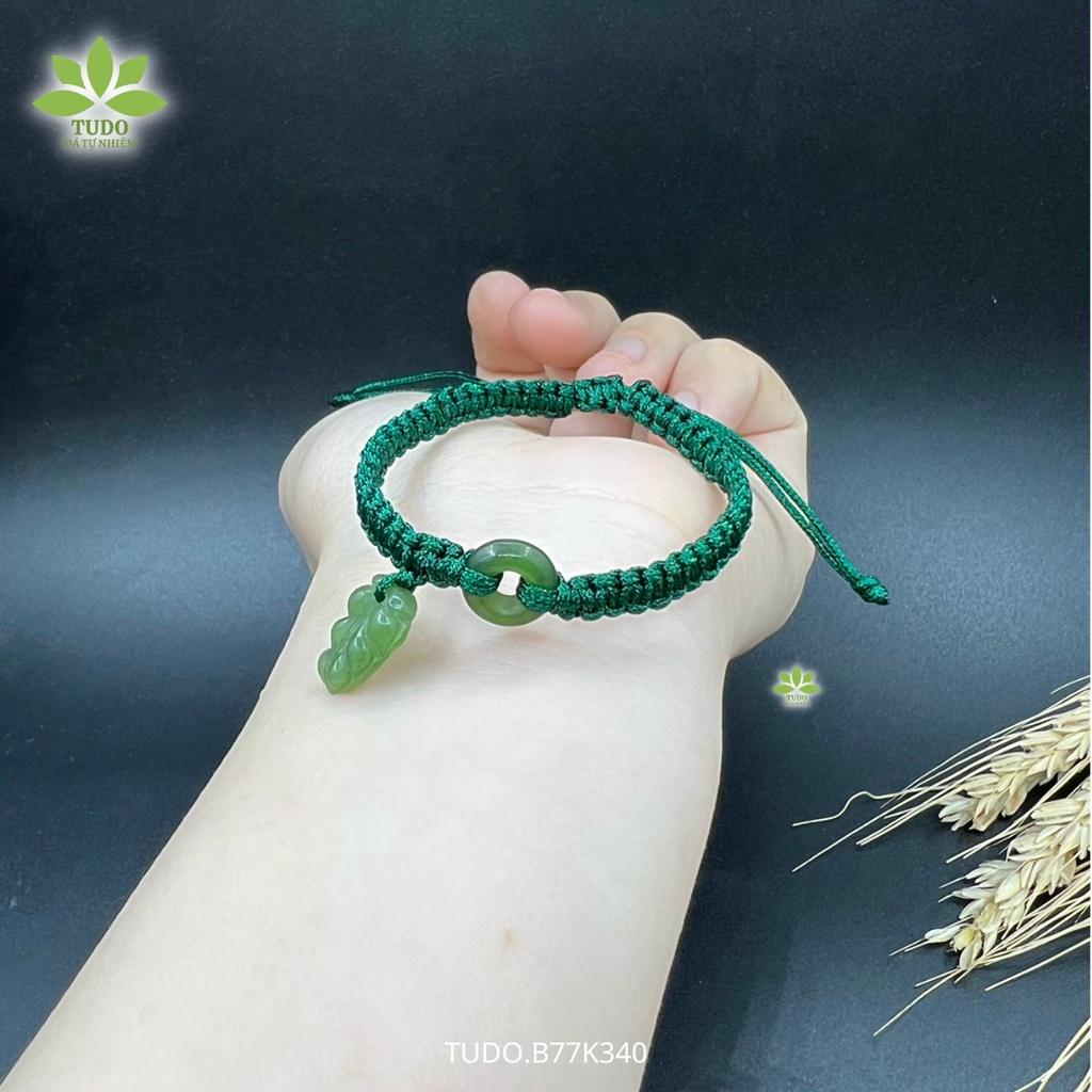 Vòng Tay Nữ Đẹp - Vòng Phong Thủy Đa Mệnh TUDO VTCNB B77K340 Charm Lá Bồ Đề, Đồng Điếu Hippy