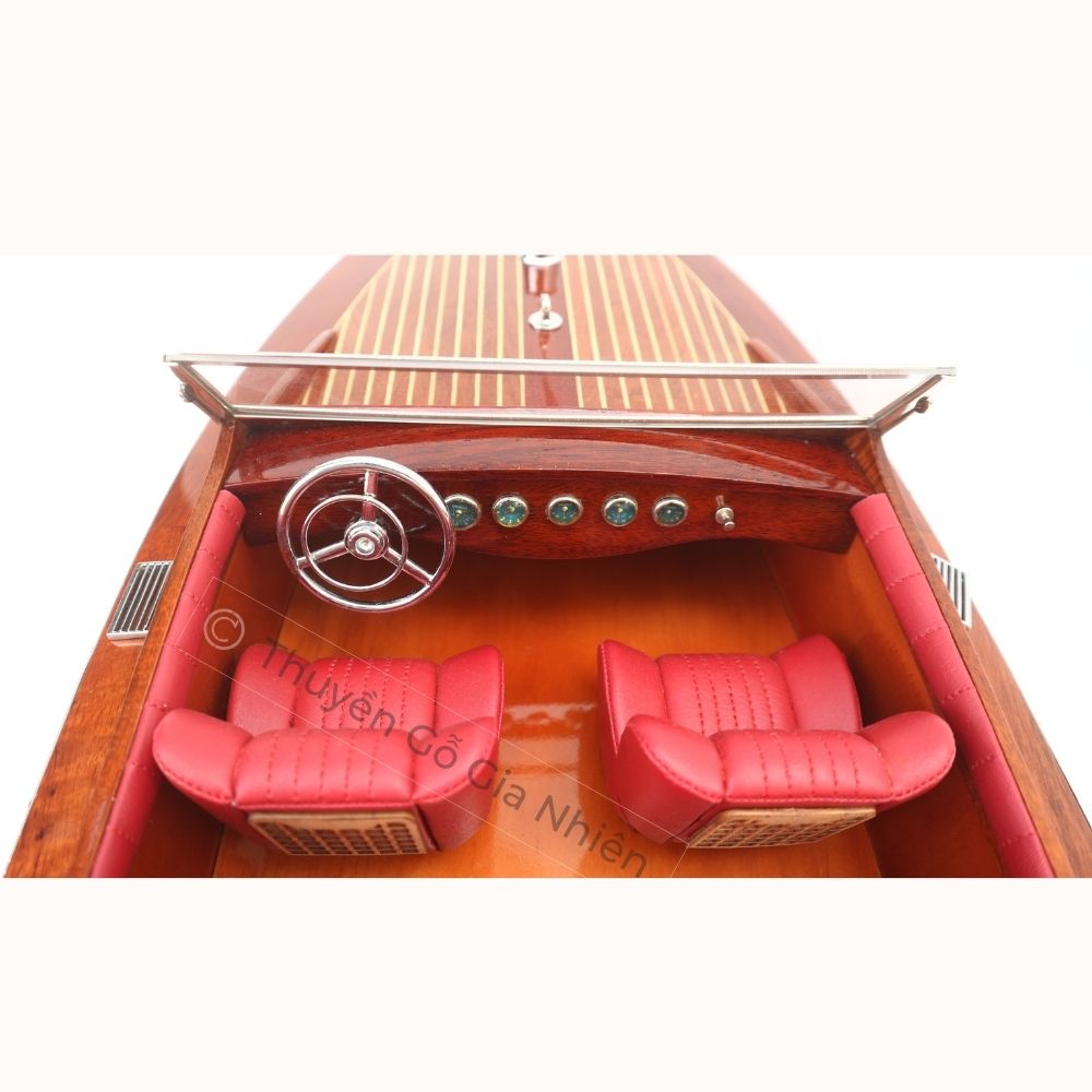 Mô Hình Thuyền Gỗ Phong Thủy Dạng Thuyền Đua Tốc Độ CHRIS CRAFT RUNABOUT Chính Hãng Hàng Xuất Khẩu Chất Lượng Cao