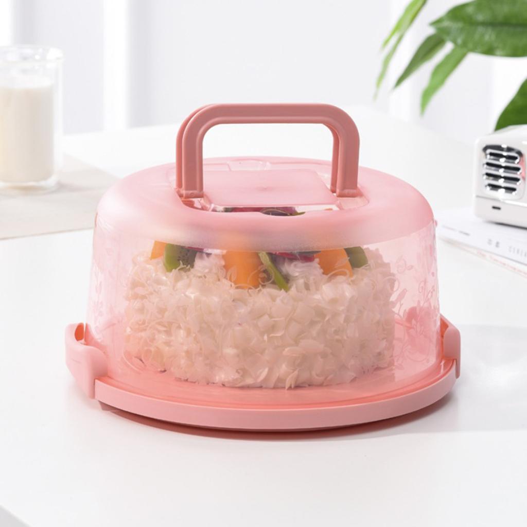 Cake Cupcake Muffin Carrier Holder Server Pink