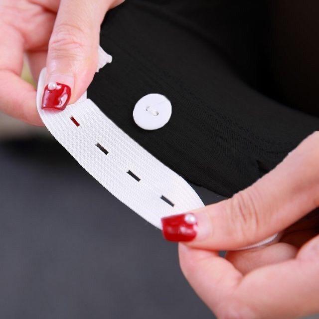 Quần mặc váy đáp bụng cho bầu không ren ở chân