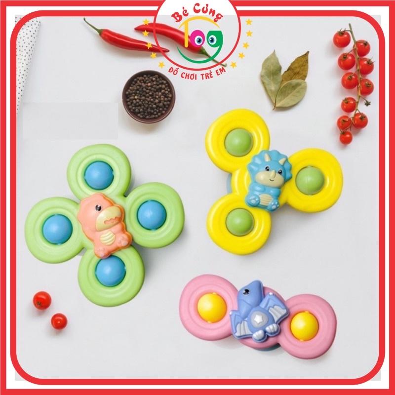 Đồ Chơi 3 Con Quay Dán Tường Spinner Hình Khủng Long Dành Cho Bé