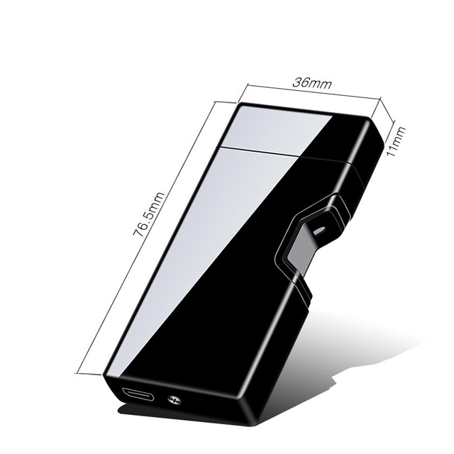 Vỏ Hột Quẹt Bật Lửa Hồng Ngoại Cảm Ứng Sạc Điện USB 875 Màu Đen Thiết Kế Đẹp Độc Lạ Cao Cấp - Nhiều màu