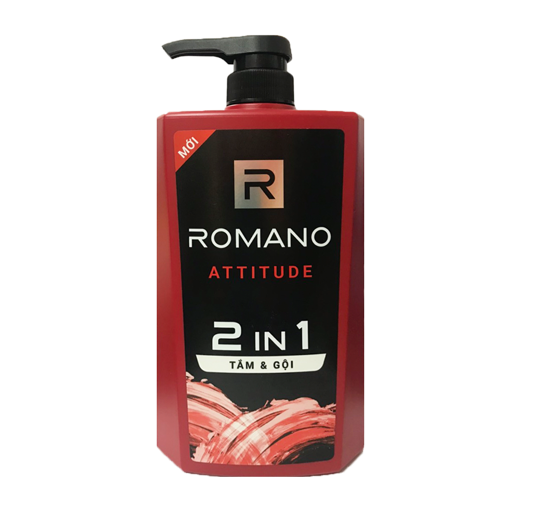 Dầu Tắm Gội 2 Trong 1 Dành Cho Nam Romano Attitude