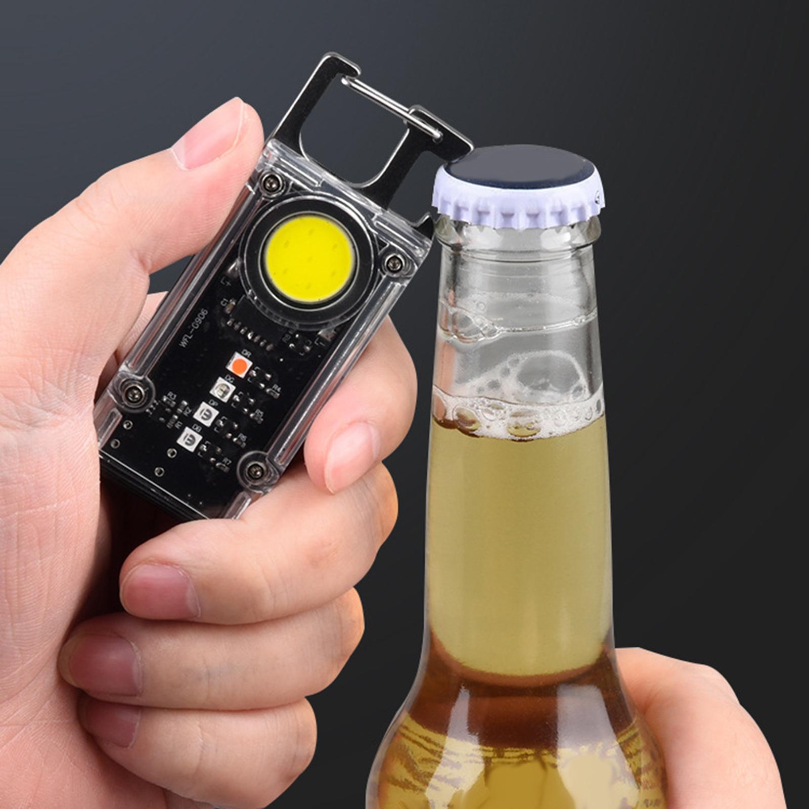 COB Flashlight LED Keychain Flashlight for Camping Supplies Hiking