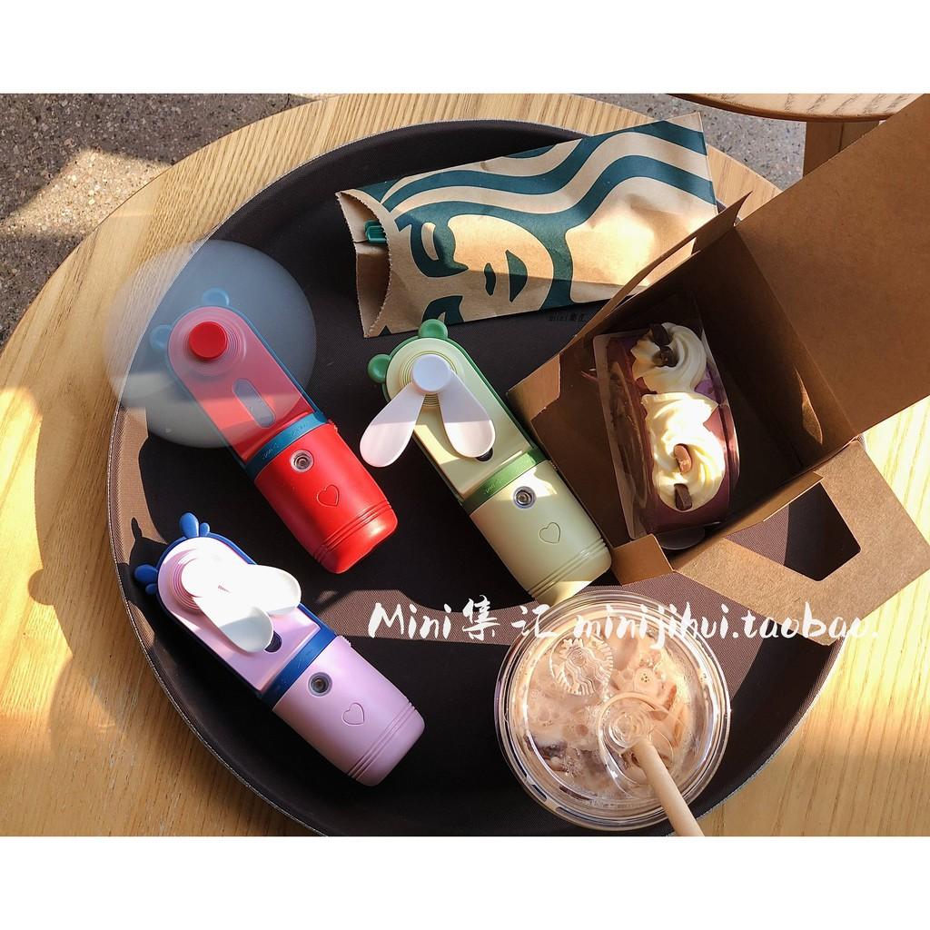 Quạt Mini Phun Sương Nano Tạo Độ Ẩm-Quạt Mini Cầm Tay Xịt Khoáng Màu Sắc Siêu Xinh-