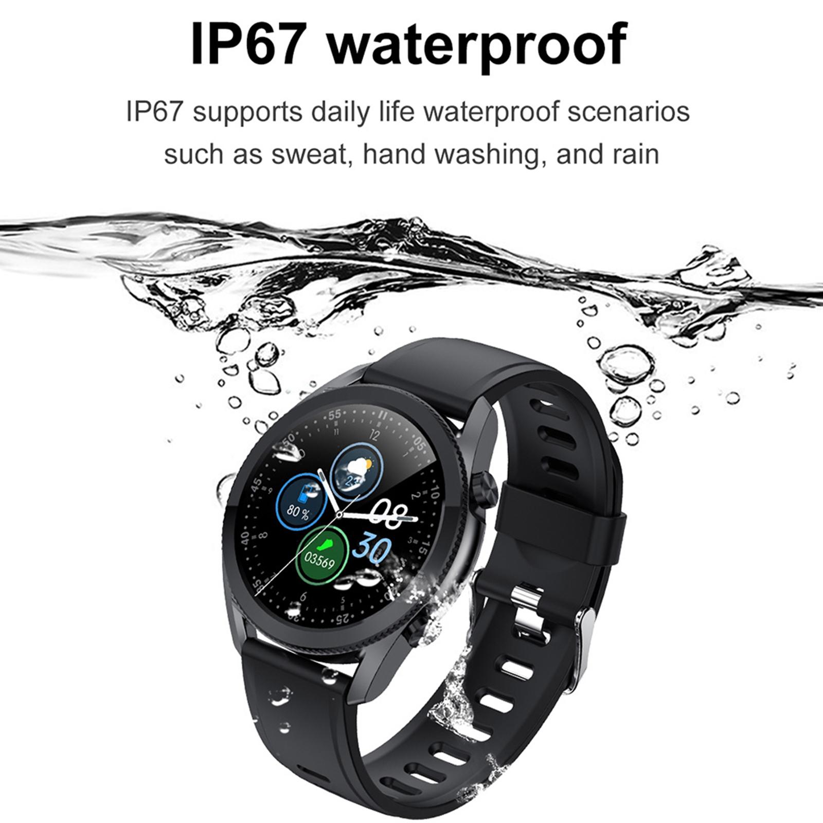 I12 Bluetooth Smart Watch for Android Phones and iOS Phones Activity Tracker 1.3 Inch Touch Screen Pedometer for Men Women Compatible with iOS Android
