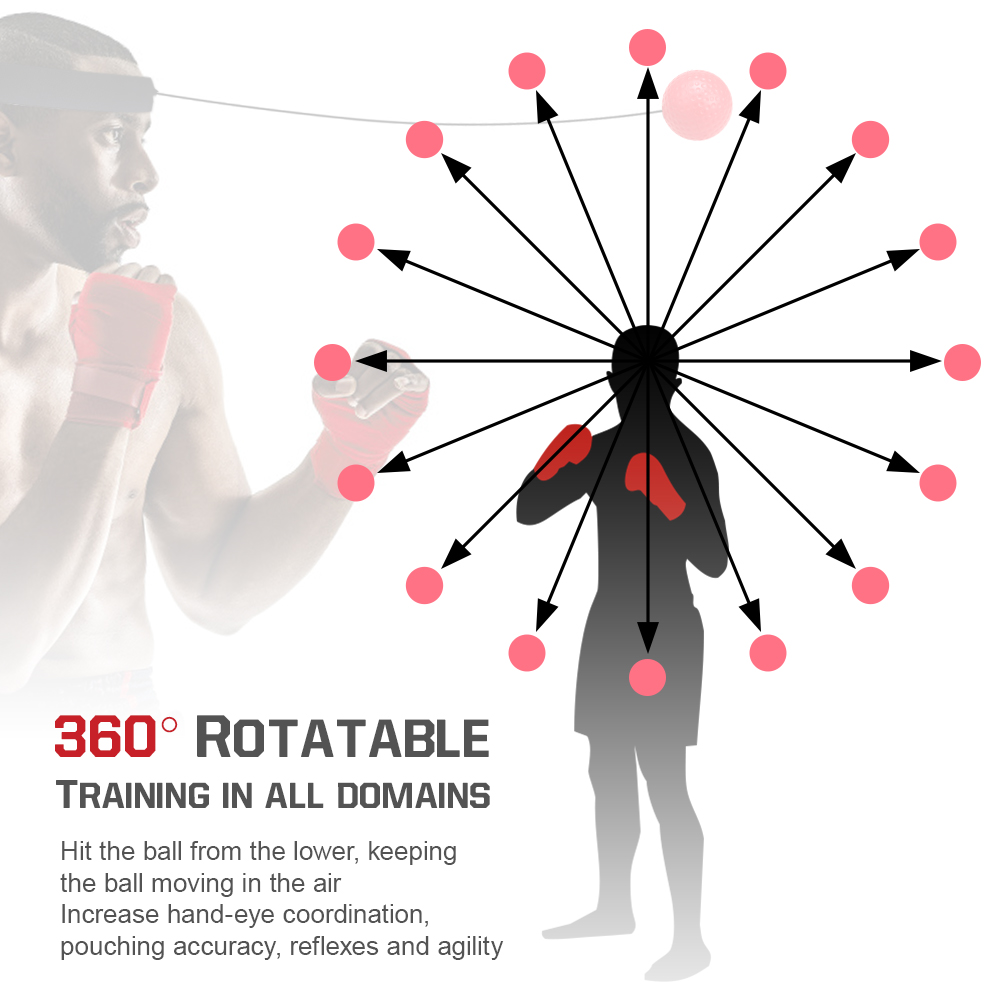 Set 3 quả bóng tập đánh phản xạ bằng silicon