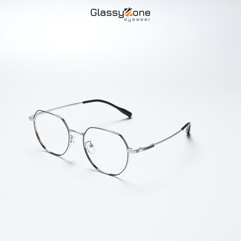 Gọng kính cận, Mắt kính giả cận nhựa dẻo Form Tròn Unisex Nam Nữ Anthea - GlassyZone