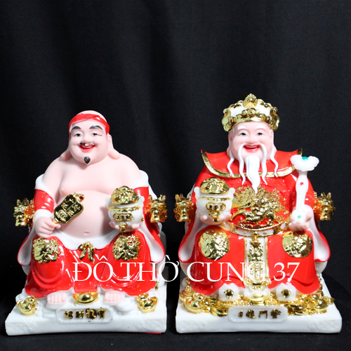 THẦN TÀI THỔ ĐỊA PHÚ QUÝ MÀU ĐỎ
