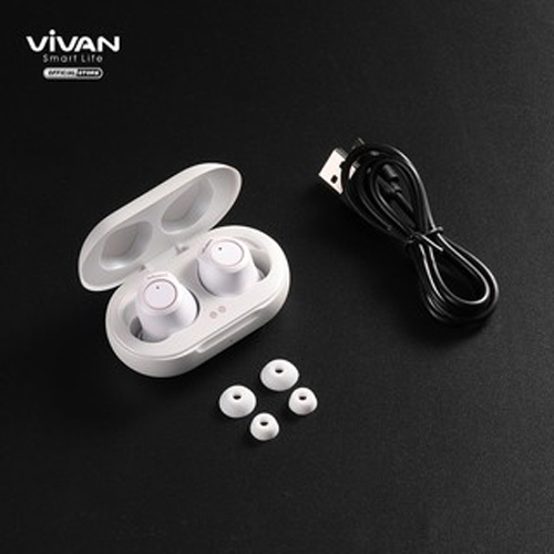 Tai Nghe Bluetooth True Wireless VIVAN Liberty-T100 | Công nghệ Bluetooth 5.0 Cảm ứng chạm | Hàng Chính Hãng