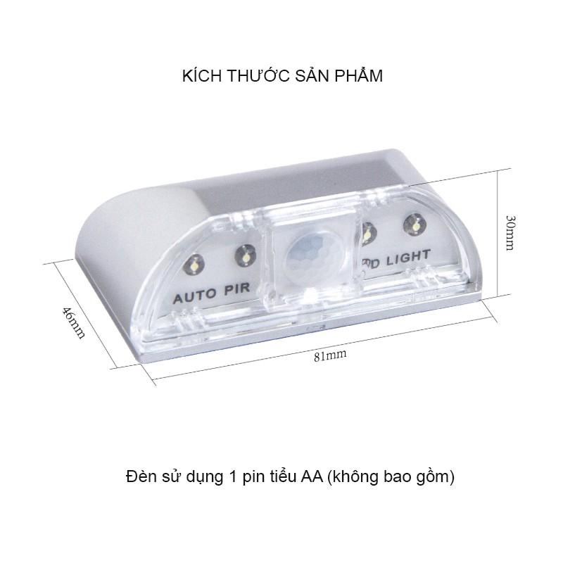 Đèn LED Cảm Biến Hồng Ngoại Gắn Vị Trí Khóa Cửa LS0403, Dùng 1 Pin Tiểu AA