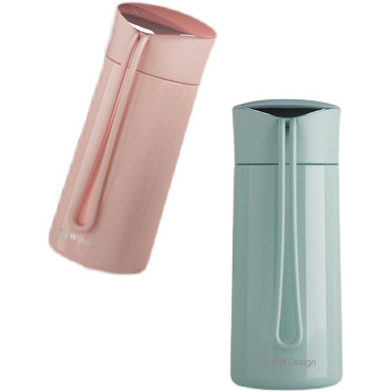 Cốc cách nhiệt mini phong cách mới nhất bằng thép không gỉ 304 nữ nhỏ cầm tay cốc nước trẻ em chai nhỏ dung tích nhỏ túi nhỏ