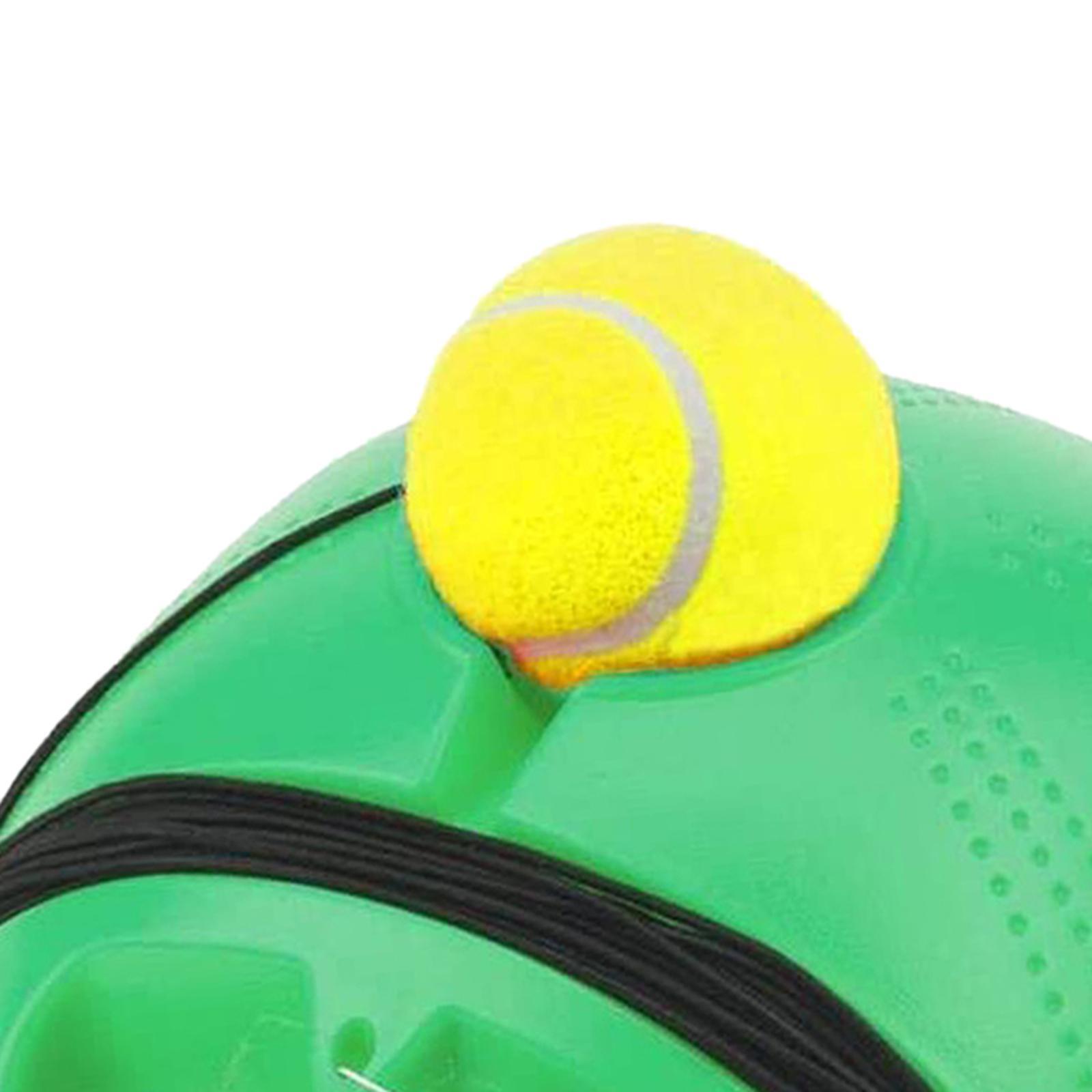 Tennis Trainer Ball Single Trainer with Tennis Ball Portable with Handle Tennis Training Aid for Beginners Kids Adults